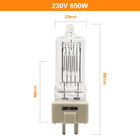 luz caliente video del halógeno del tungsteno de la luz de la etapa de la película y de la televisión de la luz de la fotografía de 230V 650W