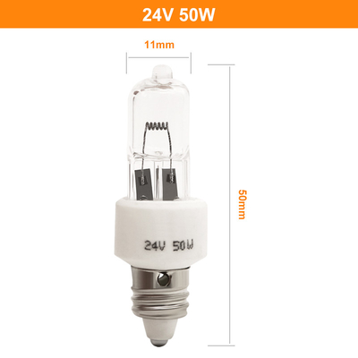 sala de operaciones de la luz fría del agujero de la lámpara de la bombilla del halógeno de 24v 50w E11 sola