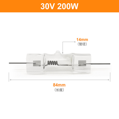 bulbo de halógeno óptico del cuarzo de la lámpara 250W de la pequeña exhibición del halógeno de 30V 200W