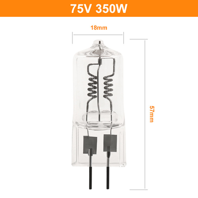 lámpara especial da alta temperatura del halógeno del bulbo de halógeno del cuarzo del vidrio de 75V 350W
