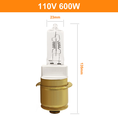 110V bulbo de halógeno de 600 vatios para las linternas locomotoras P40s/41 del halógeno del cuarzo de la luz de la cola del coche