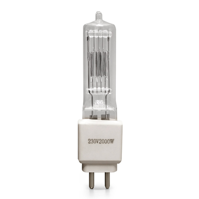 lámpara G15 3200K del cuarzo del bulbo de halógeno de 110V 230v 2000w para el teatro del estudio cinematográfico
