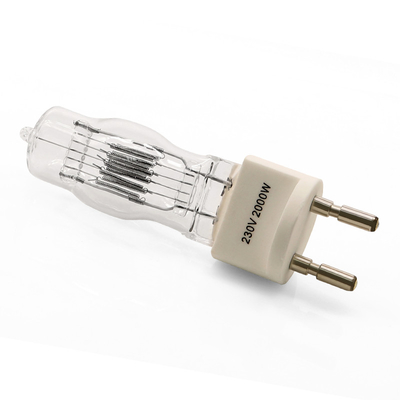 bombilla terminada del halógeno de la lámpara de 230v 2000w G22 sola 3200k 300Hours