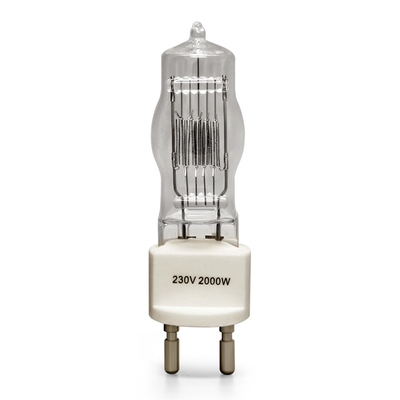 bombilla terminada del halógeno de la lámpara de 230v 2000w G22 sola 3200k 300Hours