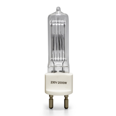 BI Pin Halogen Lamp Explosion Proof del bulbo de halógeno del cuarzo de 230v 2000w G22