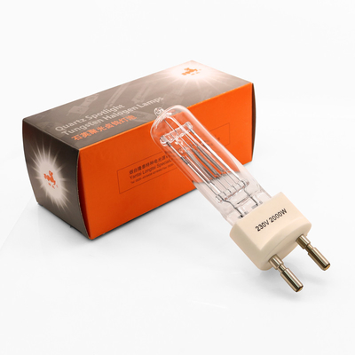 BI Pin Halogen Lamp Explosion Proof del bulbo de halógeno del cuarzo de 230v 2000w G22