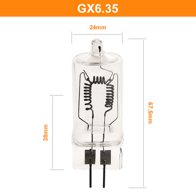 Lámpara fotoóptica 1000w 230V 3300K 25000Lm del halógeno Gx6.35 para los alumbrados de la película
