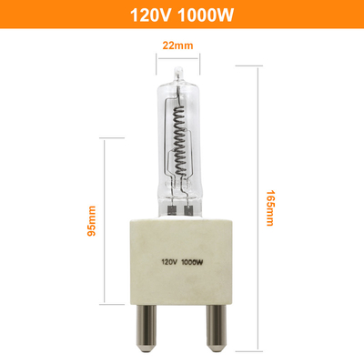 etapa del halógeno de los bulbos del cuarzo de 120V 1000W y lámpara de calefacción infrarrojas G38 del estudio