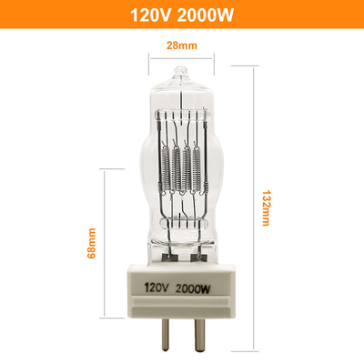 CE de Marine Searchlight Bulbs del bulbo de halógeno de GY16 2000W 120v aprobado