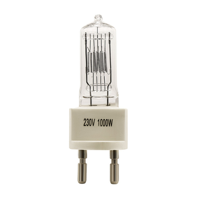 Lumen infrarrojo rojo de la lámpara G9.5 25000 del Ir del cuarzo del bulbo de halógeno 1000W 230V