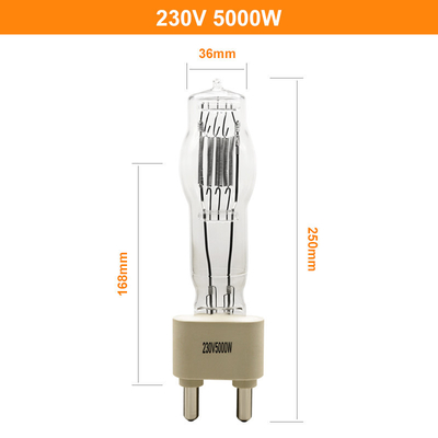 barra de la boda del entretenimiento del estudio del bulbo de lámpara del cuarzo de la etapa de 230V 5000W G38