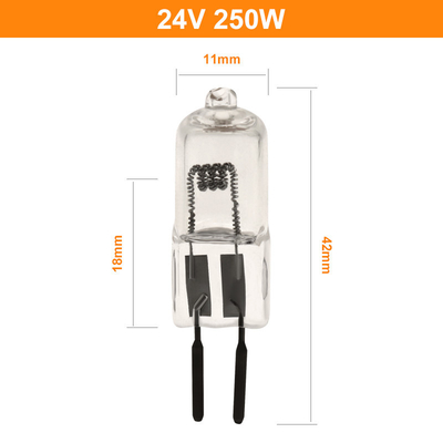 lámpara quirúrgica del proyector del halógeno del tungsteno de los lúmenes de la lámpara del yodo del cuarzo de 24v 150w 250W alta