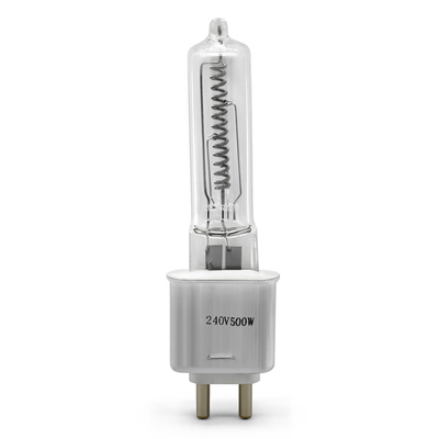 500 fotografía de la etapa de la lámpara G9.5 2 Pin Halogen Light Bulb 240V del cuarzo del vatio