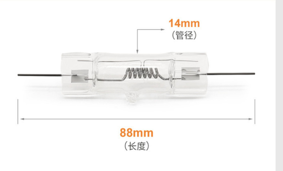 filamentos del espejo de las linternas del halógeno del cuarzo de las lámparas del cuarzo de 75V 400w en ambos lados