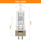 luz caliente video del halógeno del tungsteno de la luz de la etapa de la película y de la televisión de la luz de la fotografía de 230V 650W