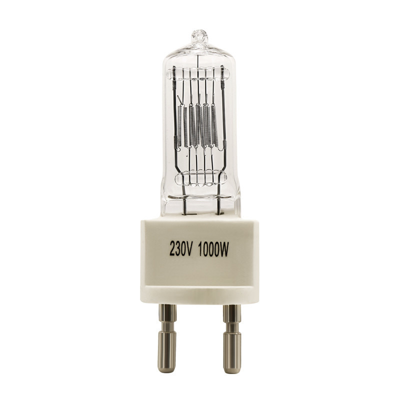 Lumen infrarrojo rojo de la lámpara G9.5 25000 del Ir del cuarzo del bulbo de halógeno 1000W 230V