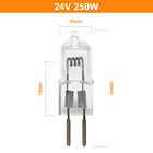 la lámpara del halógeno de la baja tensión de 24V 250W gotea el bulbo de halógeno Shadowless de la cirugía de la máquina-herramienta de Crystal Lamp Pin Bulb Projector